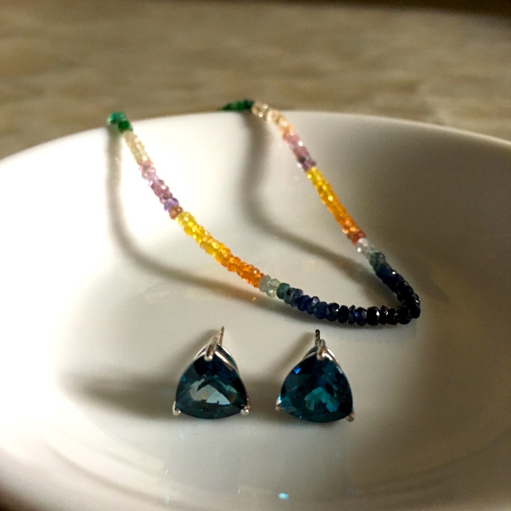 London Blue Topaz Studs